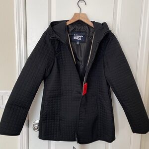 Lands' End Women's Quilted Black Jacket